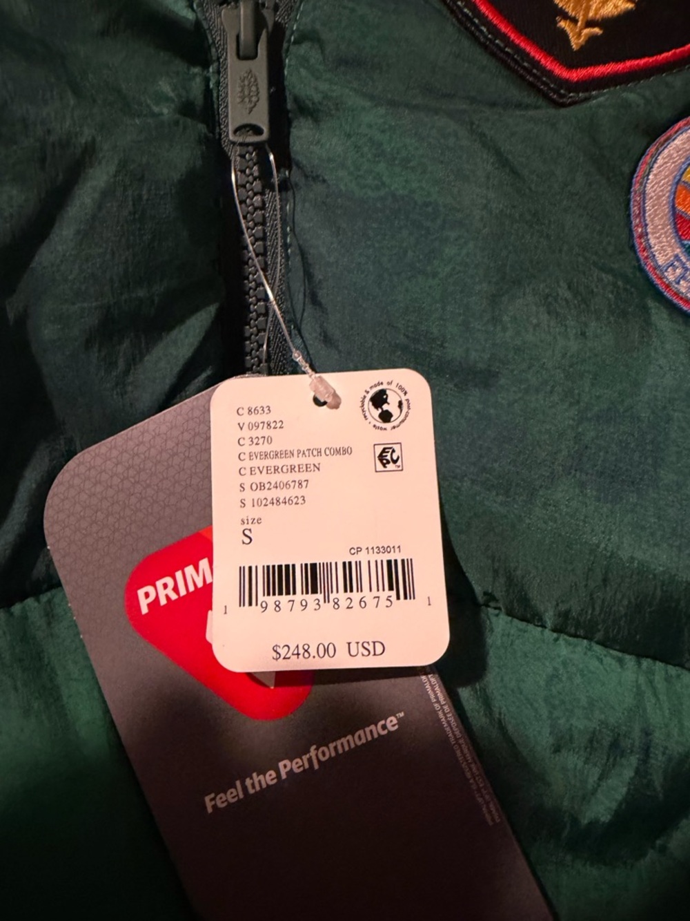 FP Movement by Free People Green Patchwork Puffer with Embroidered Patches 🔥 - Picture 3 of 7